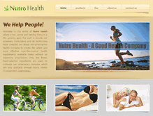 Tablet Screenshot of nutrohealth.com